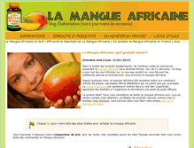 Tablet Screenshot of mangueafricainefrance.com